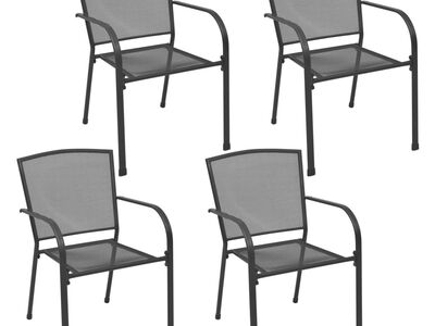 vidaXL aiatoolid 4 tk, võrgudisain, antratsiit, teras