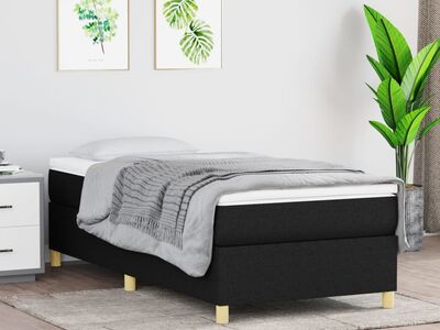 vidaXL vedrumadratsi voodiraam , must, 90x200cm, kangas