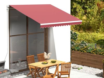 vidaXL varikatuse asenduskangas, burgundiapunane, 3 x 2,5 m