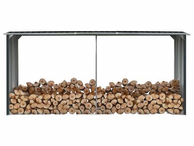 vidaXL puukuur tsingitud teras, 330 x 92 x 153 cm, antratsiithall