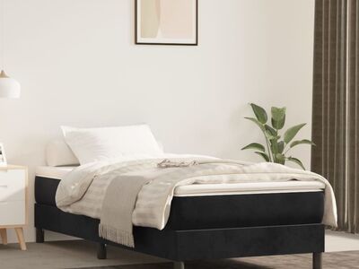 vidaXL vedrumadrats, keskmine, must, 90x200x20 cm, samet