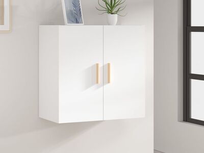 vidaXL seinakapp, valge, 60 x 30 x 60 cm, tehispuit