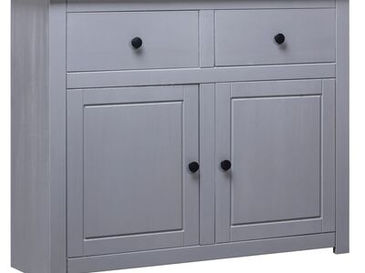 vidaXL puhvetkapp, hall 93 x 40 x 80 cm, toekas männipuit, Panama sari