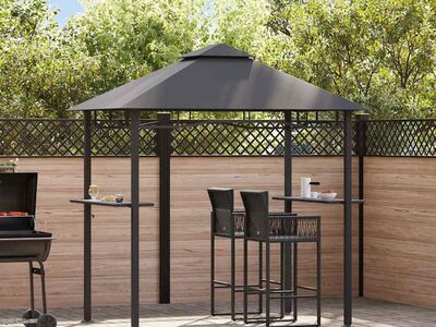 vidaXL grilli varikatus 240 x 150 x 255 cm, antratsiithall, teras