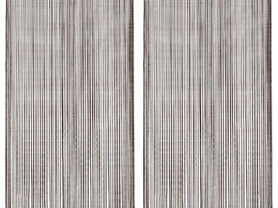 vidaXL nöörkardinad 2 tk, 140 x 250 cm, pruun