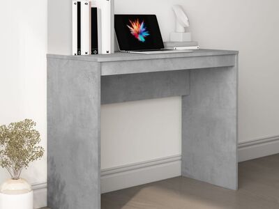 vidaXL kirjutuslaud, betoonhall, 90x40x72 cm, tehispuit