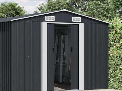vidaXL aiakuur, antratsiithall, 257x990x181 cm, tsingitud teras