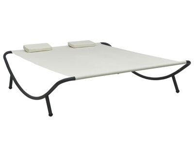 vidaXL lamamistool, kangas, kreemjasvalge