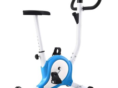 vidaXL veloergomeeter, rihmaga vastupanu, sinine