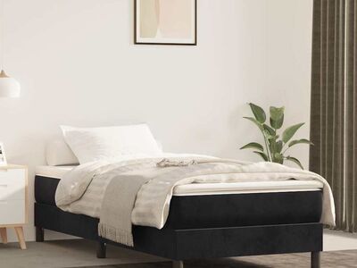 vidaXL vedrumadrats, keskmine, must, 90x200x20 cm, samet