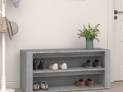 vidaXL kingakapp, betoonhall, 100x35x45 cm, tehispuit