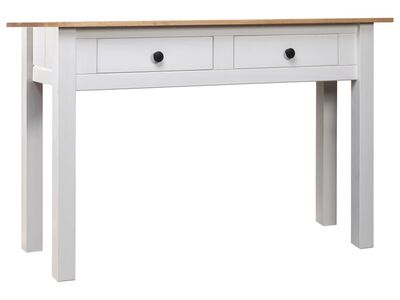 vidaXL konsoollaud, valge, 110 x 40 x 72 cm, männipuit, Panama sari