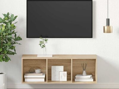 vidaXL seina telerikapp, Sonoma tamm, 37 x 37 x 107 cm, tehispuit