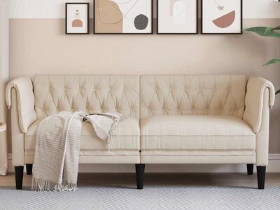 vidaXL Chesterfield 2-kohaline diivan, lina