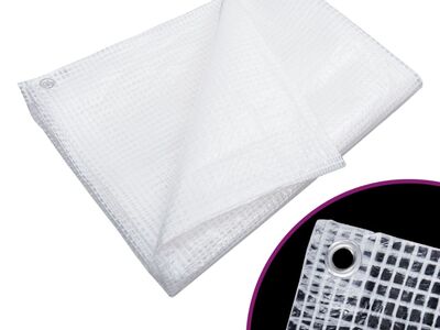 vidaXL Leno present, 140 g/m² 8 x 8 m, valge