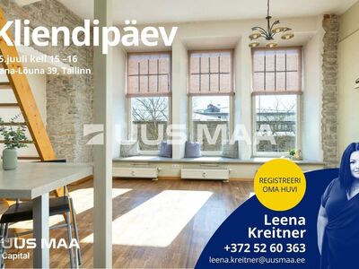 Iseloomuga korter: 3,5m laed, panipaik hinnas.