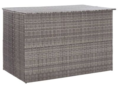 vidaXL aia hoiukast, hall, 150 x 100 x 100 cm, polürotang