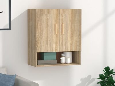 vidaXL seinakapp, Sonoma tamm, 60 x 31 x 70 cm, tehispuit