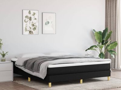 vidaXL vedrumadratsi voodiraam, must, 160x200 cm, kangas