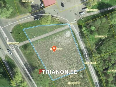 Müüa maatükk Narvas, 2 102 m2, sihtotstarve - ärimaa 100%