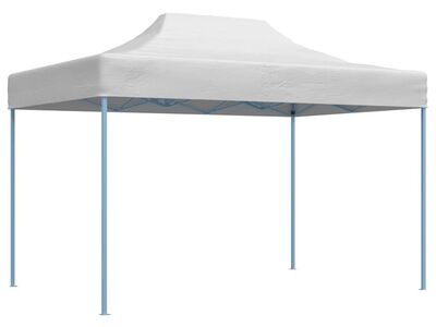 vidaXL professionaalne kokkupandav peotelk, 280x410x315 cm teras, valge