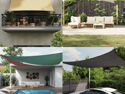 vidaXL oxford-kangast päikesepuri, ristkülikukujuline, 3 x 5 m beež