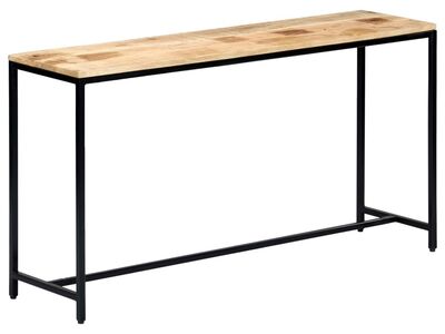vidaXL konsoollaud, 140 x 35 x 76 cm, toekas töötlemata mangopuit