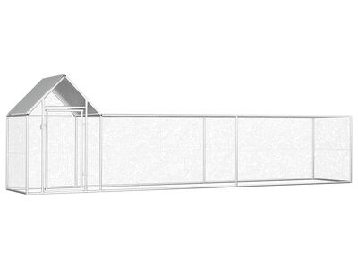 vidaXL kanakuut, 5x1x1,5 m, tsingitud teras