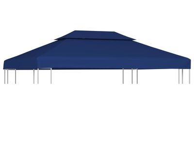 vidaXL kahekordne varjualuse katus 310 g/m² 4 x 3 m, sinine