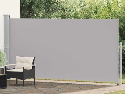 vidaXL lahtitõmmatav külgsein 160 x 500 cm hall