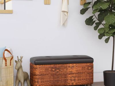 vidaXL hoiupink 2 tk pruuni istmepadjaga, 69 cm, hundinui