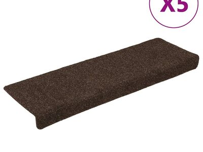 vidaXL trepimatid, isekleepuvad, 15 tk, 65 x 21 x 4 cm, pruunid, ristkülikukujulised servad