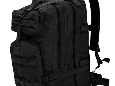 vidaXL armeestiilis seljakott 50 l, must
