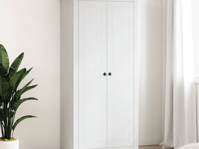 vidaXL riidekapp valge 80 x 50 x 171,5 cm mänd, Panama sari