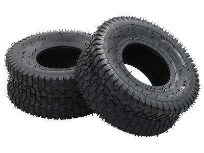 vidaXL 4-osaline käru rehvi ja sisekummi komplekt, 15x6.00-6, 4PR kumm