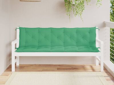 vidaXL aiapingi istmepadjad 2 tk, roheline, 180x50x7 cm, oxford-kangas