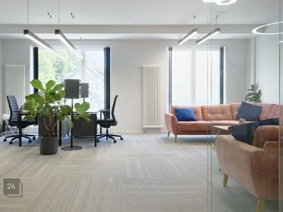 Moderne büroohoone linna südames