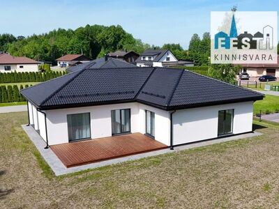 A-energiaklassi maja õhk-vesikütte lahendusega, saunaga, moodsa köögimööbli ja suure terrassig