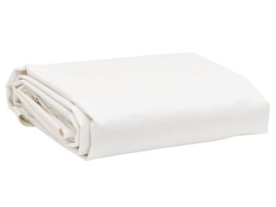 vidaXL present, valge, Ø2,6 m, 650 g/m²