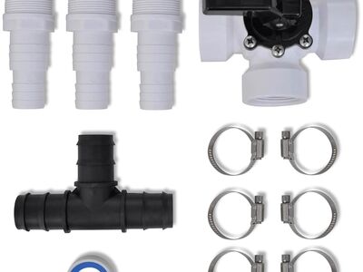 Päikeseenergial töötava basseinisoojendaja ühenduslülide komplekt