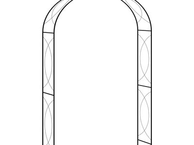 vidaXL aiakaar, must, 150 x 34 x 240 cm, raud