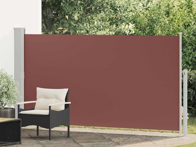 vidaXL lahtitõmmatav terrassi külgsein, 170 x 300 cm, pruun