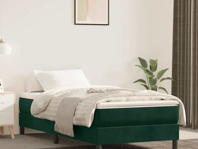 vidaXL vedrumadratsi voodiraam Tumeroheline 90x200 cm samet