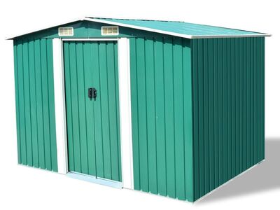 vidaXL aiakuur metallist 257 x 205 x 178 cm roheline