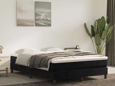 vidaXL vedrumadrats, keskmine, must, 140x190x20 cm, samet
