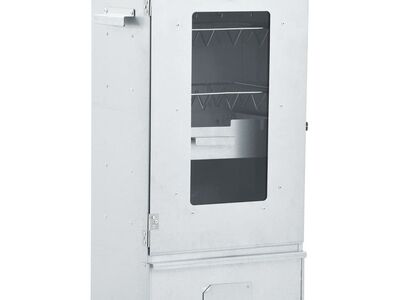 vidaXL grill- ja suitsuahi 1 kg puidulaastudega 44,5 x 29 x 83 cm