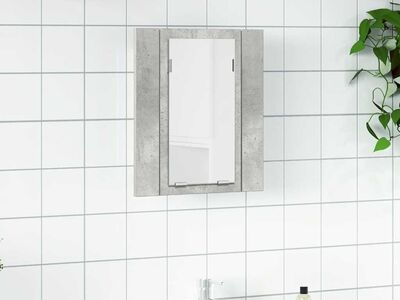 vidaXL LED-peeglikapp betoonhall 40 x 12 x 45 cm, akrüül