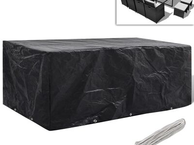 vidaXL aiamööbli kate 8 kinnitusavaga 229 x 113 x 73 cm