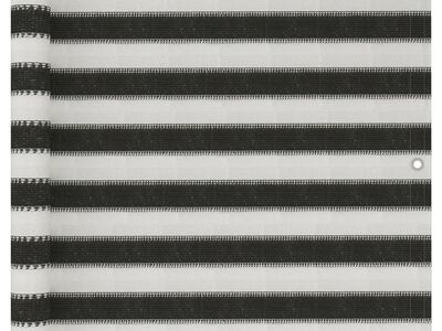 vidaXL rõdusirm HDPE, 90 x 400 cm, antratsiit ja valge