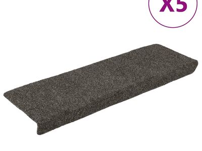 vidaXL trepimatid, isekleepuvad, 5 tk, 65 x 21 x 4 cm, antratsiithall, ristkülikukujuline serv